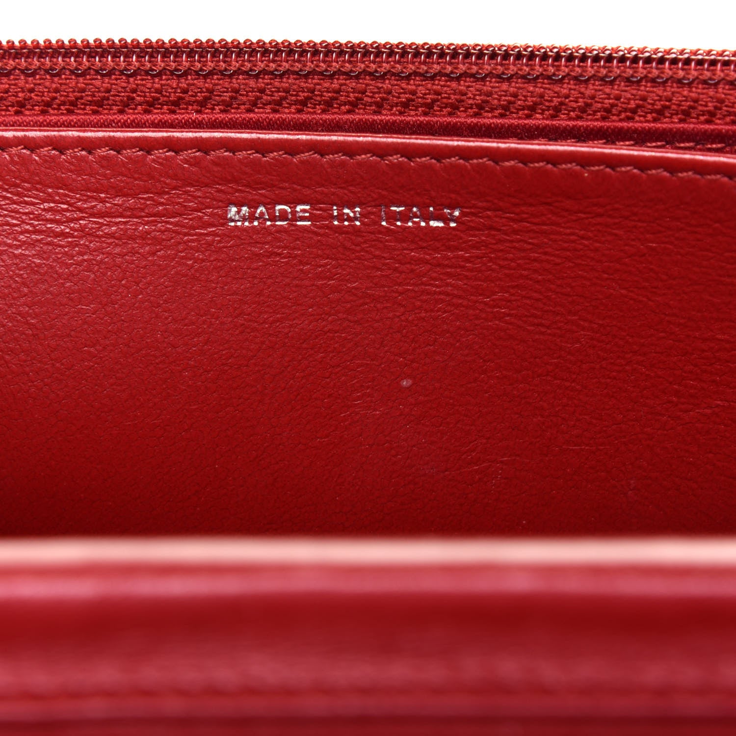 Chanel Lambskin Camellia Embossed Wallet On Chain WOC Red 7 of 21
