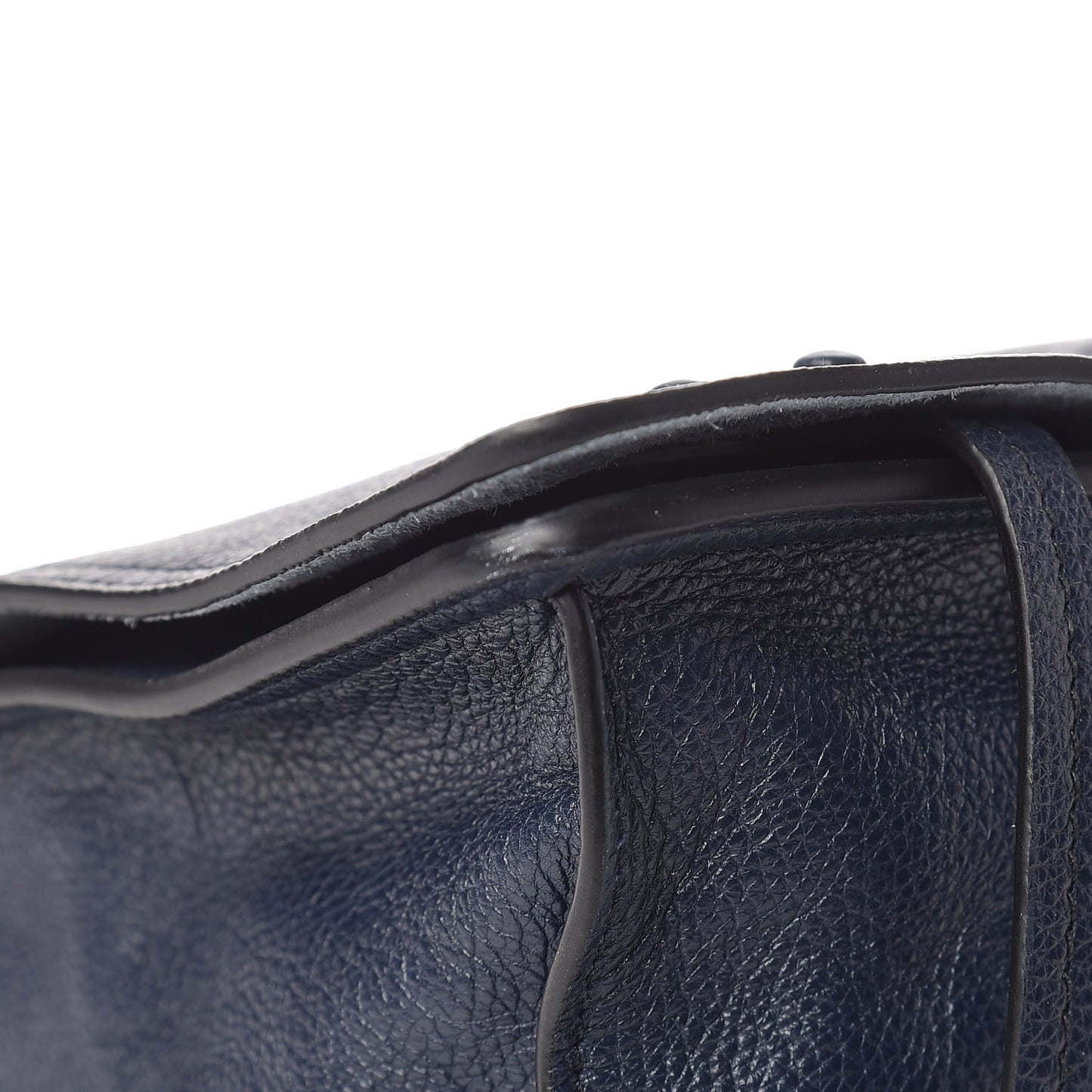 Glace Calf Etiquette Flap Baltico Astrale