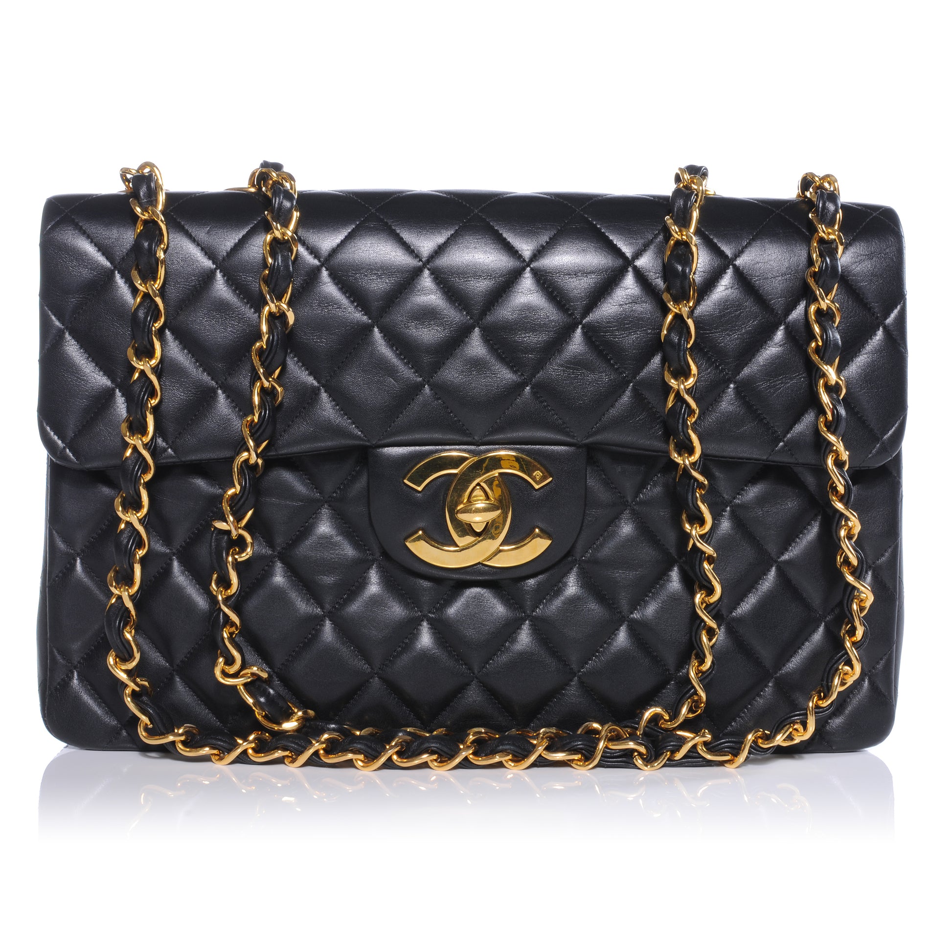 Chanel Lambskin XL Jumbo Flap Black 1 of 11