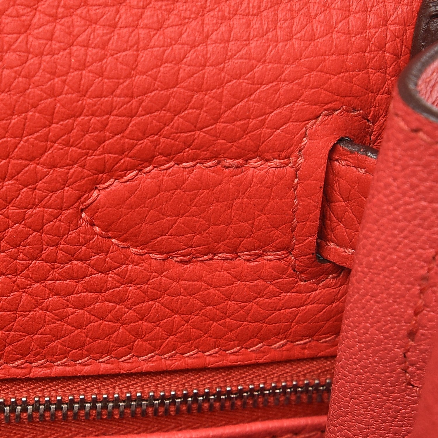 Hermes Taurillon Clemence Kelly Retourne 28 Rouge Tomate 17 of 37