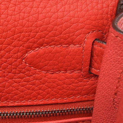 Hermes Taurillon Clemence Kelly Retourne 28 Rouge Tomate 17 of 37