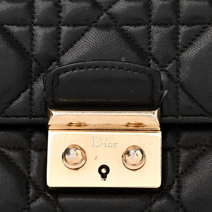 Christian Dior Lambskin Cannage Miss Dior Promenade Pouch Black 14 of 15