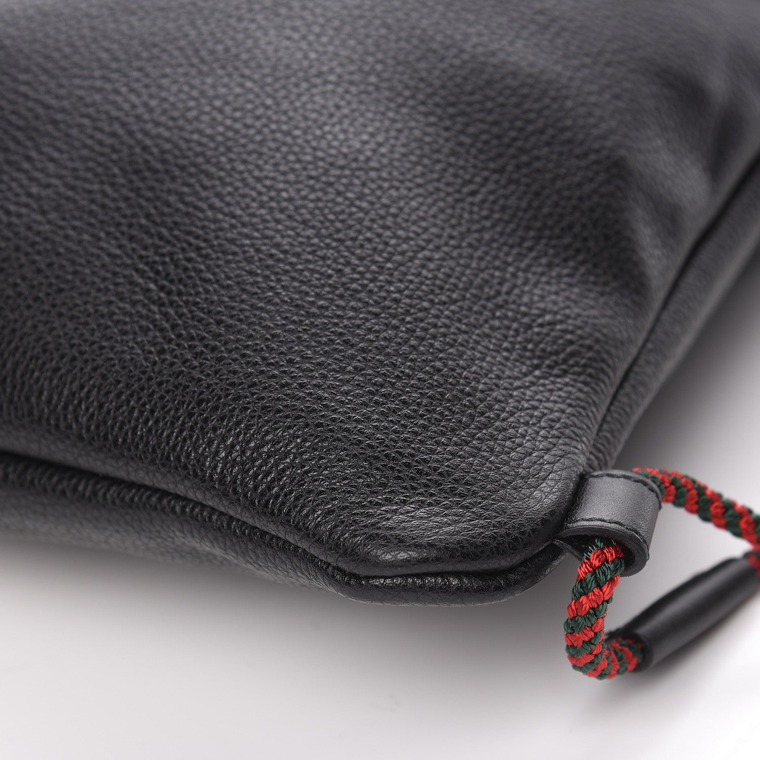 Gucci Calfskin Logo Drawstring Backpack Black 12 of 14