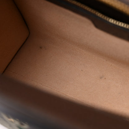 Gucci GG Supreme Monogram Textured Dollar Calfskin Web Small Ophidia Slip Handle Tote Beige Ebony New Acero 11 of 12