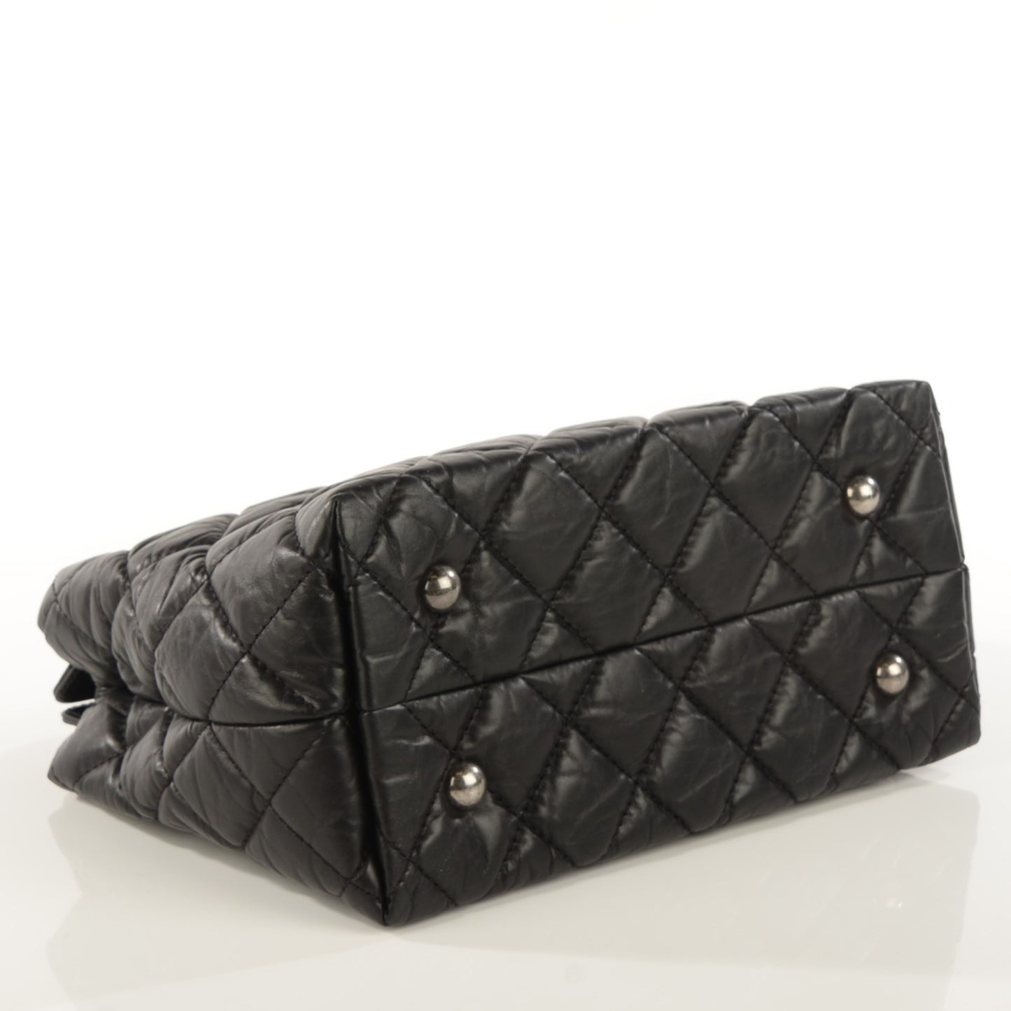 Aged Calfskin Quilted Reissue 2.55 Tote Black