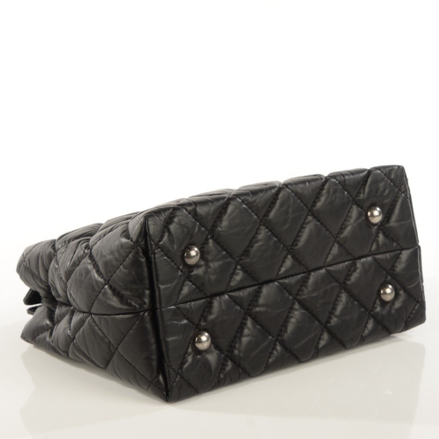 Chanel Aged Calfskin Quilted Reissue 2.55 Tote Black 4 of 8