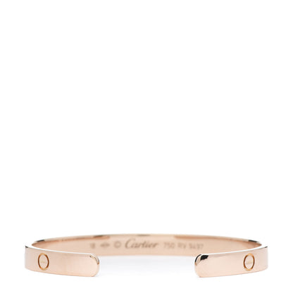 Cartier 18K Pink Gold LOVE Cuff Bracelet 18 3 of 5