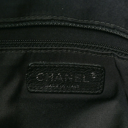 Chanel Coated Canvas Paris Biarritz XL Travel Bag Black 5 of 9