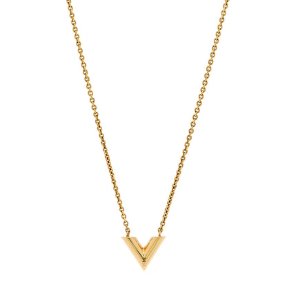 Louis Vuitton Essential V Necklace Rose Gold 1 of 7