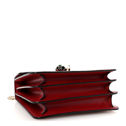 Bulgari Calfskin Serpenti Forever Top Handle Red 6 of 17
