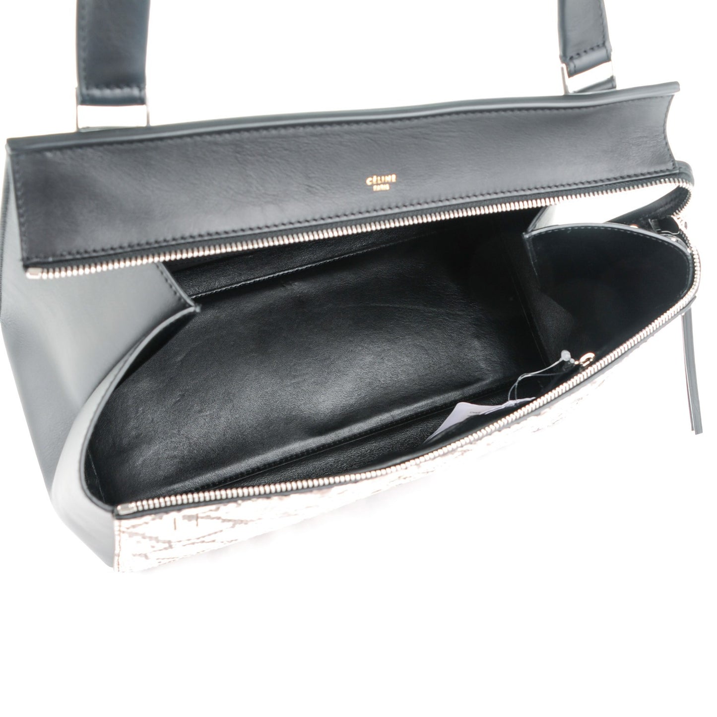 Python Medium Edge Shoulder Bag Natural