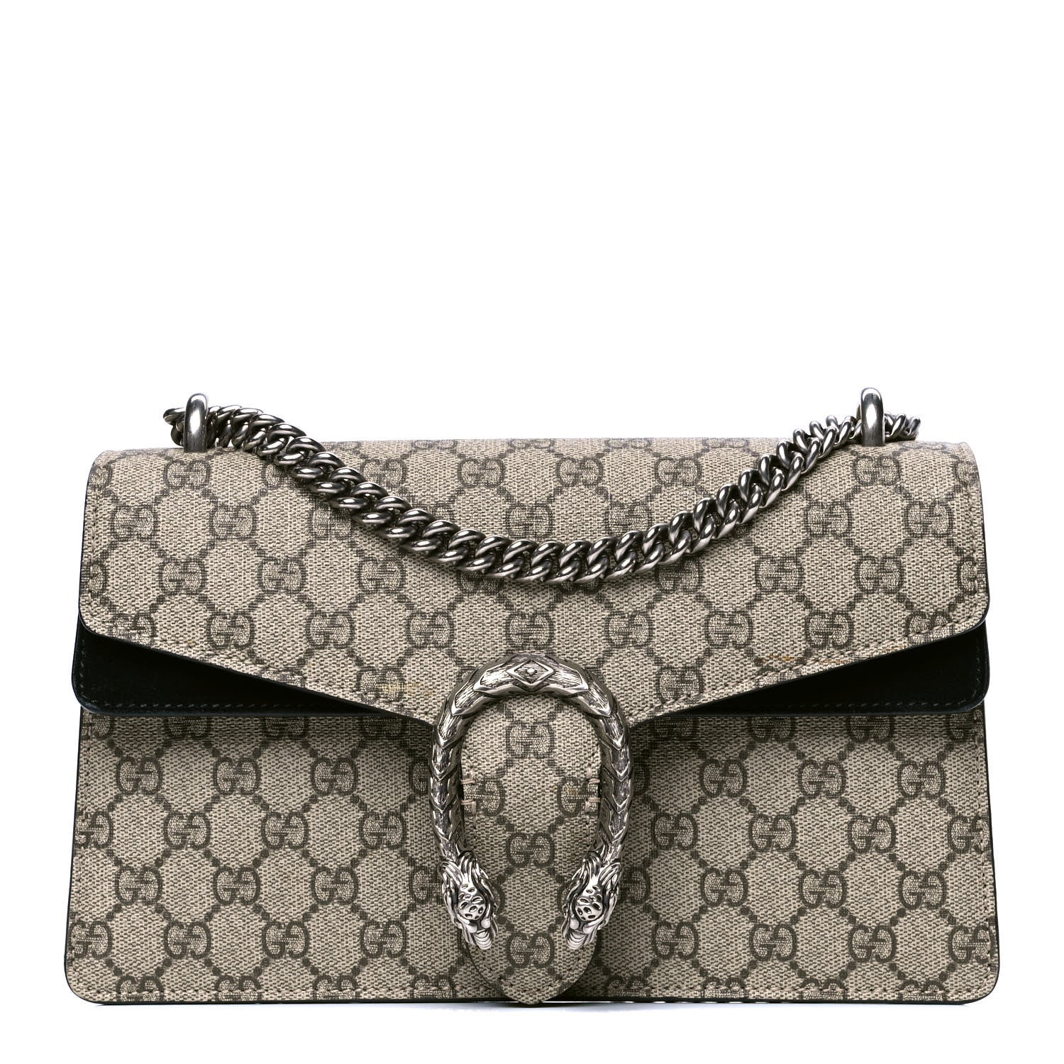 Gucci GG Supreme Monogram Small Dionysus Shoulder Bag Black 1 of 7