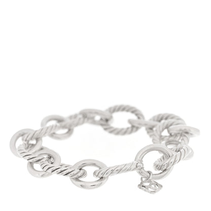 David Yurman Sterling Silver 13mm Large Oval Link Bracelet 2 of 3