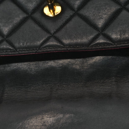 Chanel Lambskin Quilted Double Pocket Shoulder Bag Brown 12 of 13