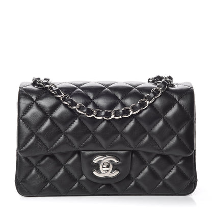 Chanel Lambskin Quilted Mini Rectangular Flap Black 1 of 10