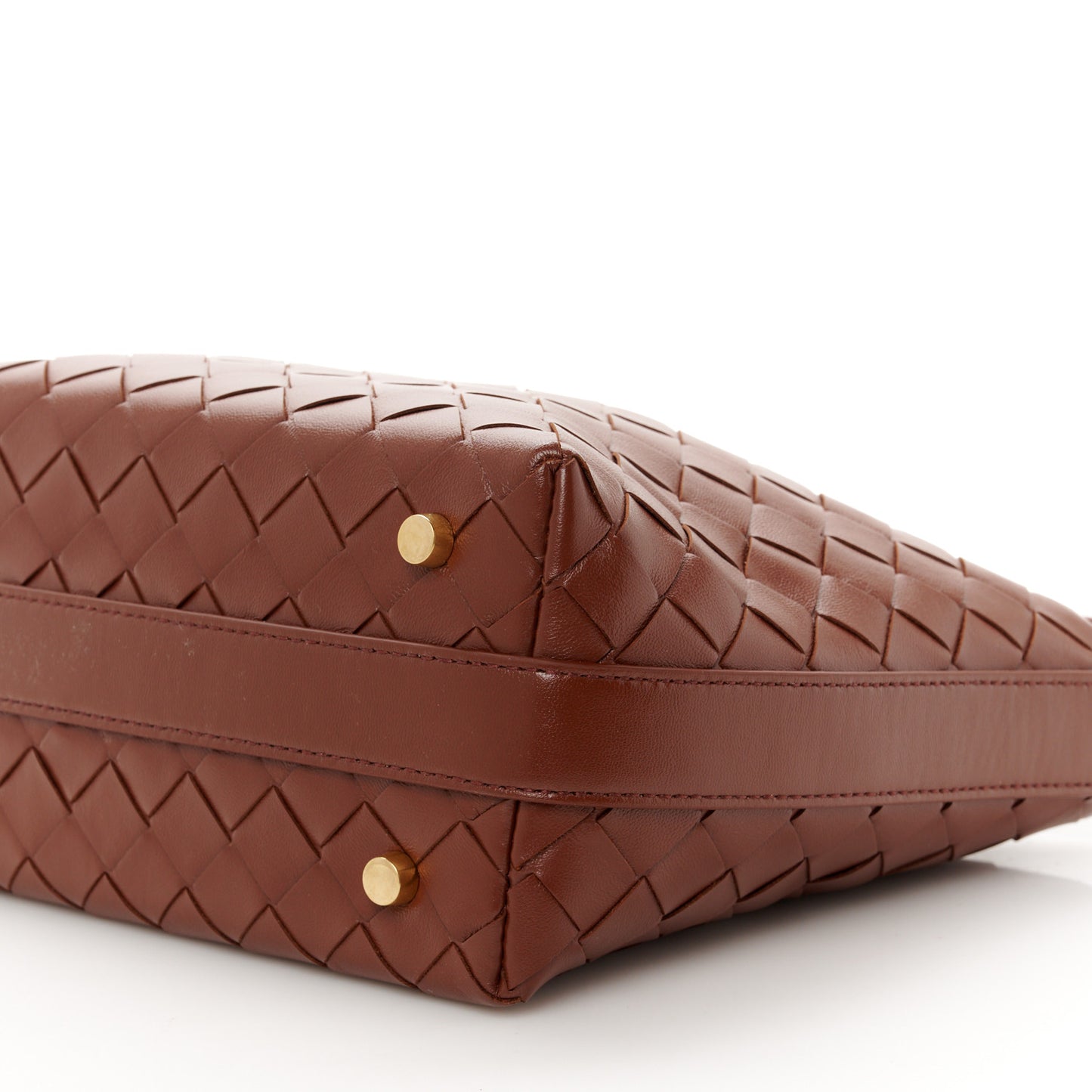 Calfskin Nappa Intrecciato Mini Wallace Sapele