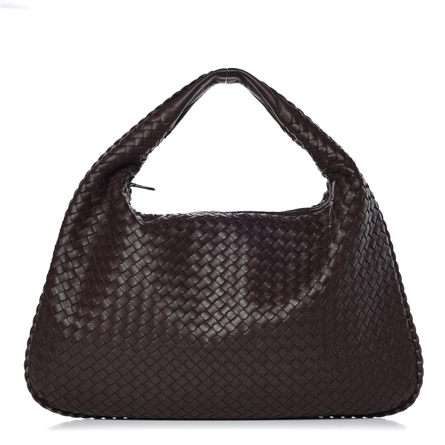 Nappa Intrecciato Large Veneta Hobo Ebano
