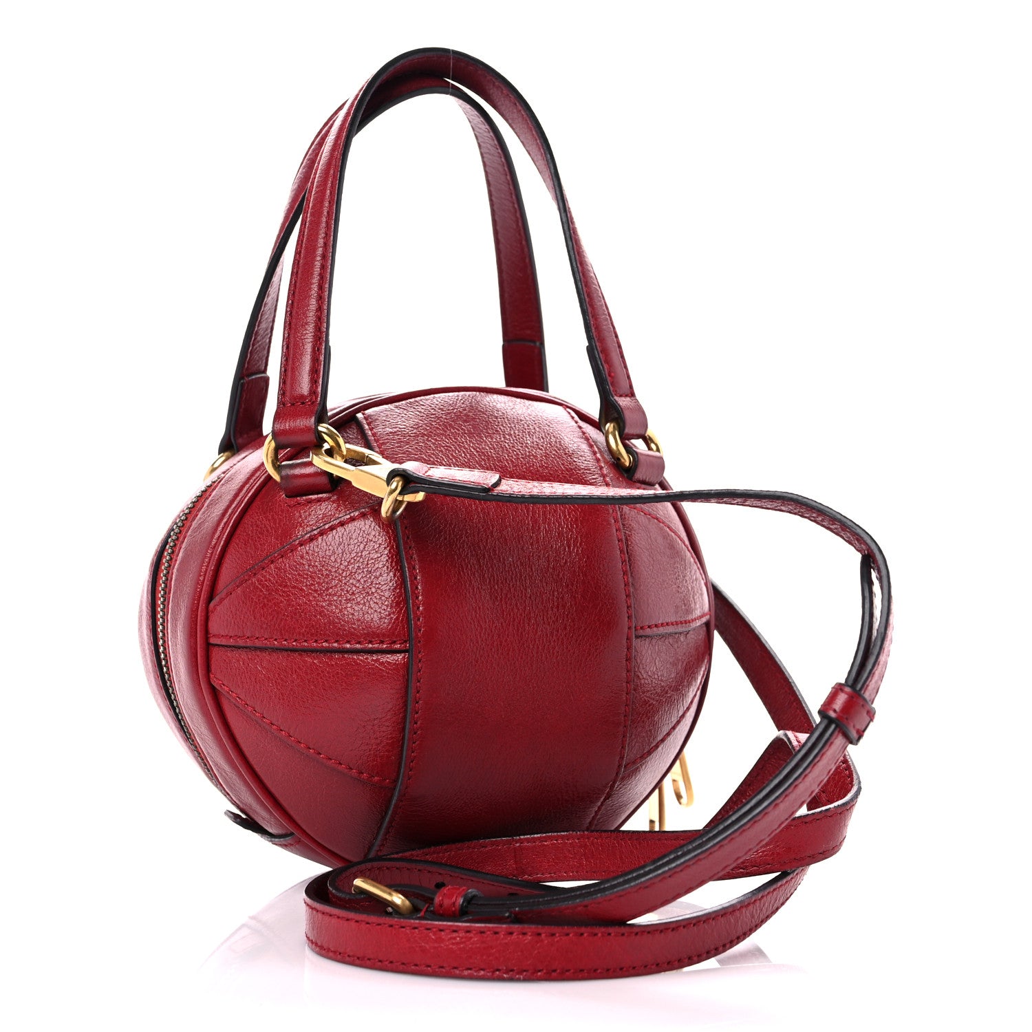 Gucci Piuma Lux Energy Mini Tifosa Basketball Shaped Shoulder Bag Romantic Cerise 3 of 18