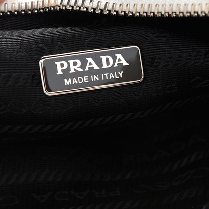 Prada Terry Cloth Mini Re-Edition 2000 Bag White Black 6 of 9