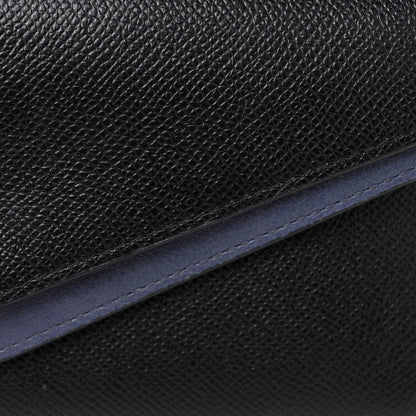 Mulberry Grained Calfskin Multiflap Chain Wallet Black 7 of 13