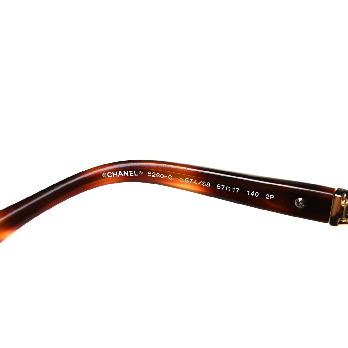 Acetate Polarized Butterfly CC Chain Sunglasses 5260-Q Tortoise