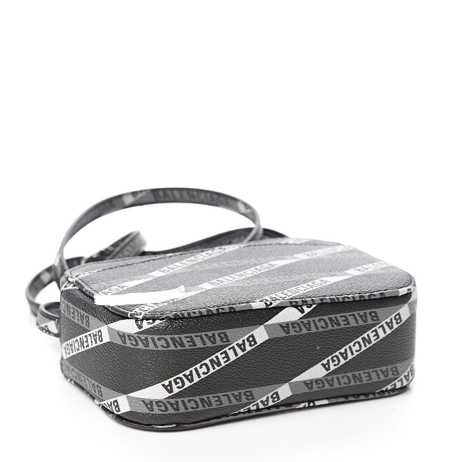 Balenciaga Coated Canvas Losange Monogram XS Camera Bag Black Grey 3 of 7