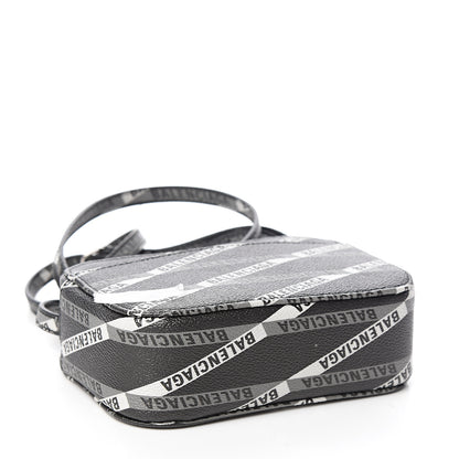 Balenciaga Coated Canvas Losange Monogram XS Camera Bag Black Grey 3 of 7
