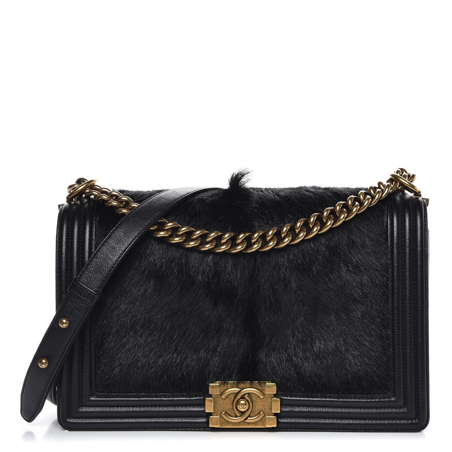 Goat Hair New Medium Celtic Boy Flap Black