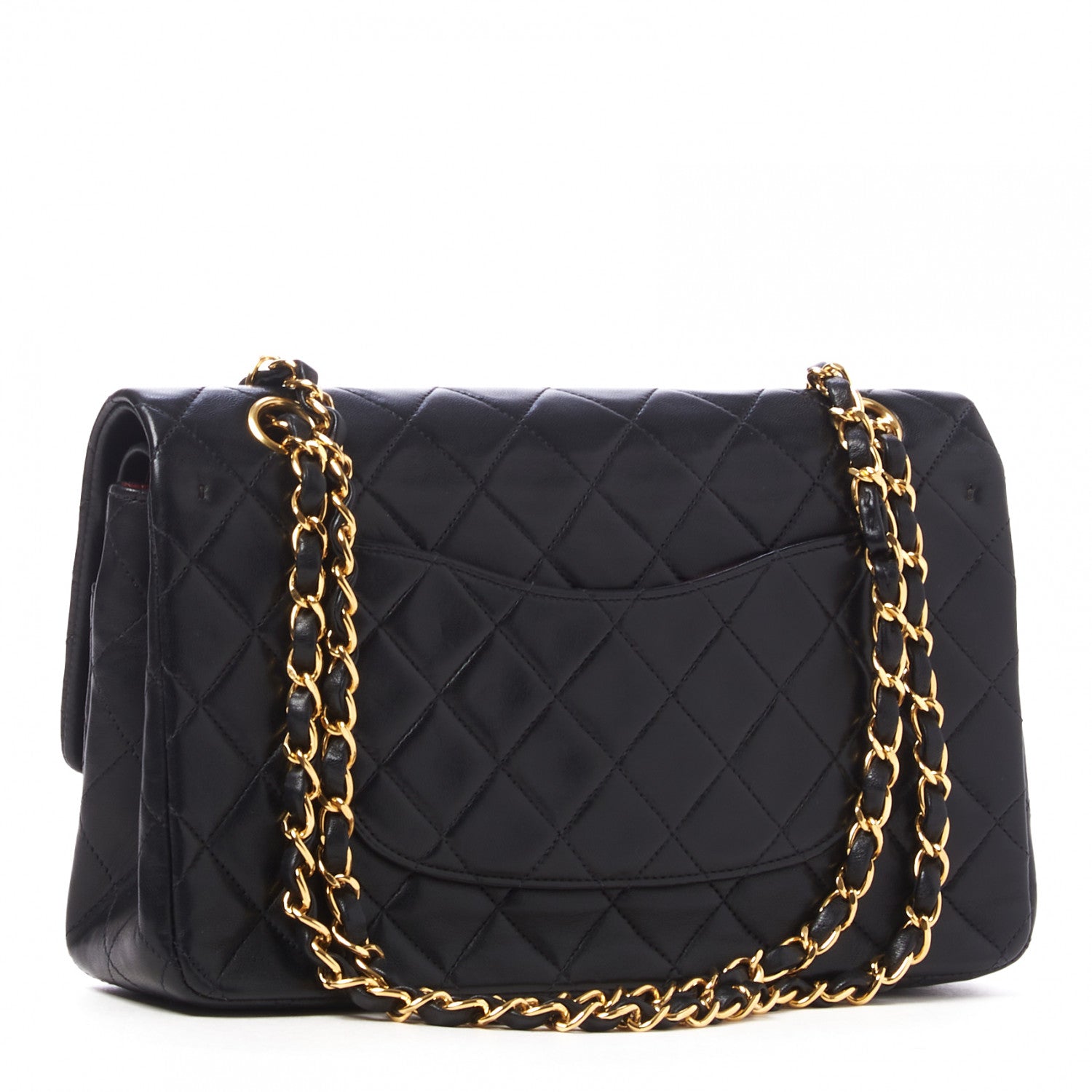 Chanel Lambskin Quilted Medium Double Flap Black 3 of 10
