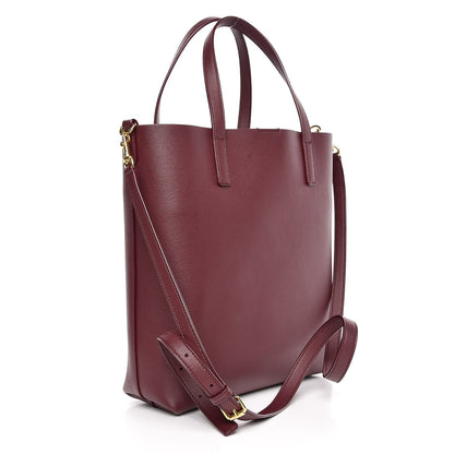 Saint Laurent Calfskin Toy Shopping Tote Dark Red 4 of 8