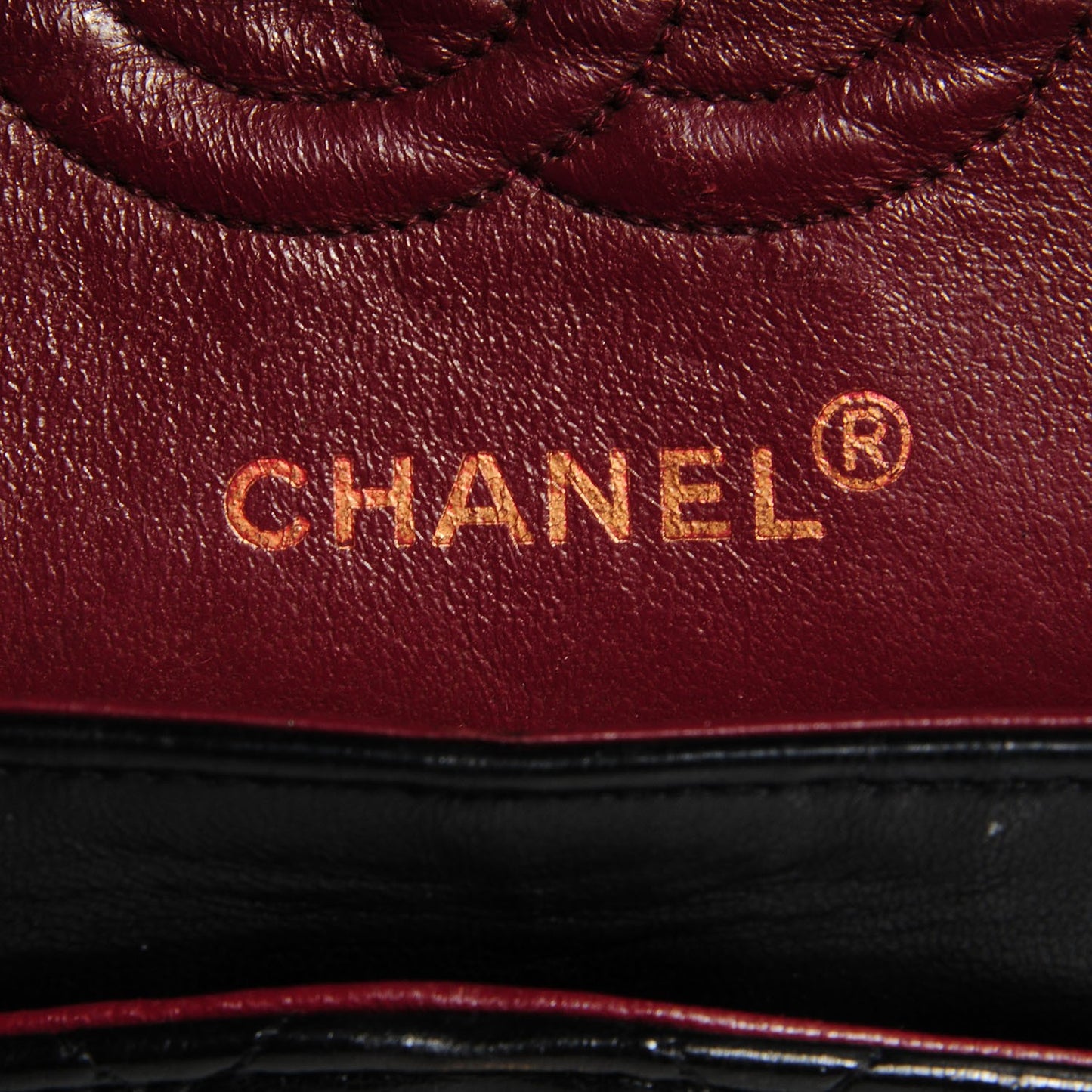 Lambskin Quilted Small Double Flap Black