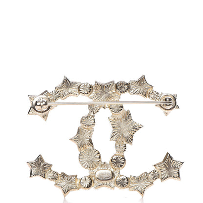 Chanel Star Resin Pearl Large CC Brooch Gold 3 of 4