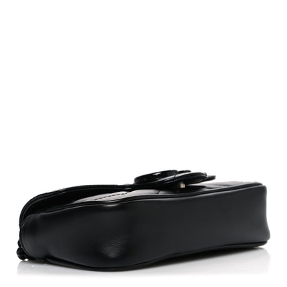 Gucci Calfskin Matelasse Monochrome GG Marmont Chain Belt Bag Black 4 of 10