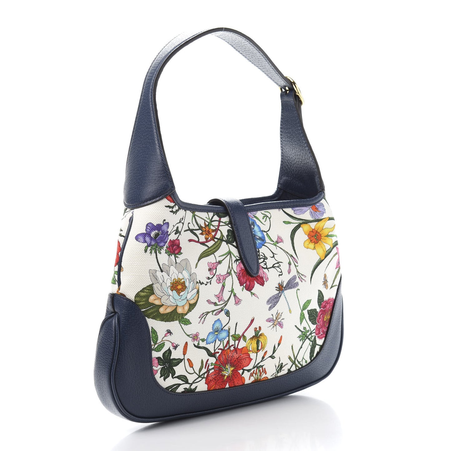 Canvas Flora Medium Jackie Hobo Blue Agata
