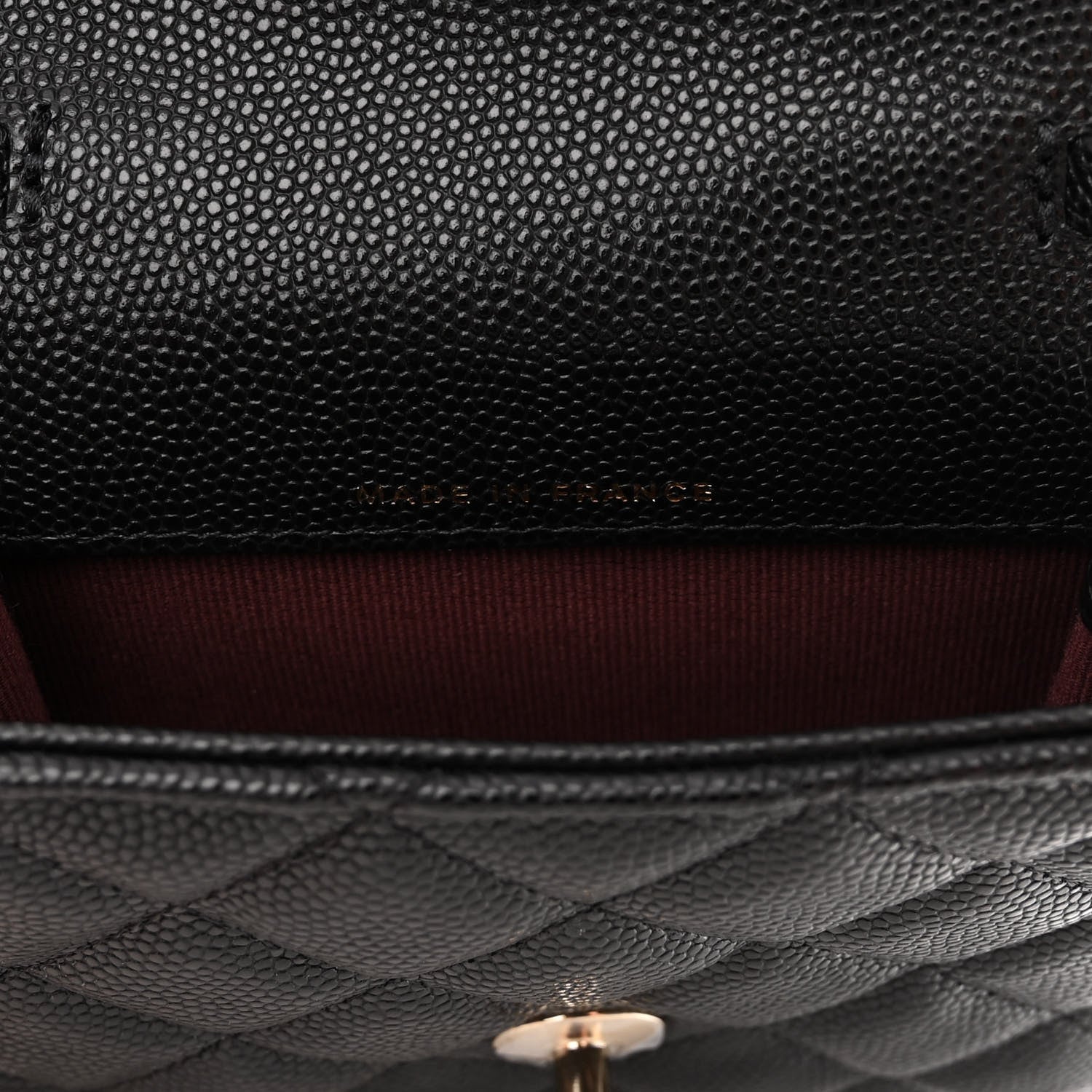 Chanel Caviar Quilted Clutch With Chain Bag Black 8 of 13