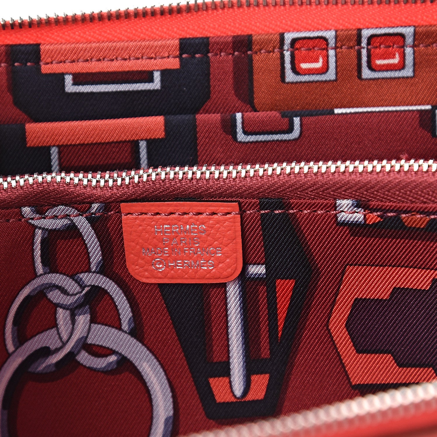 Hermes Epsom Silk'in Wallet Rose Jaipur 5 of 5