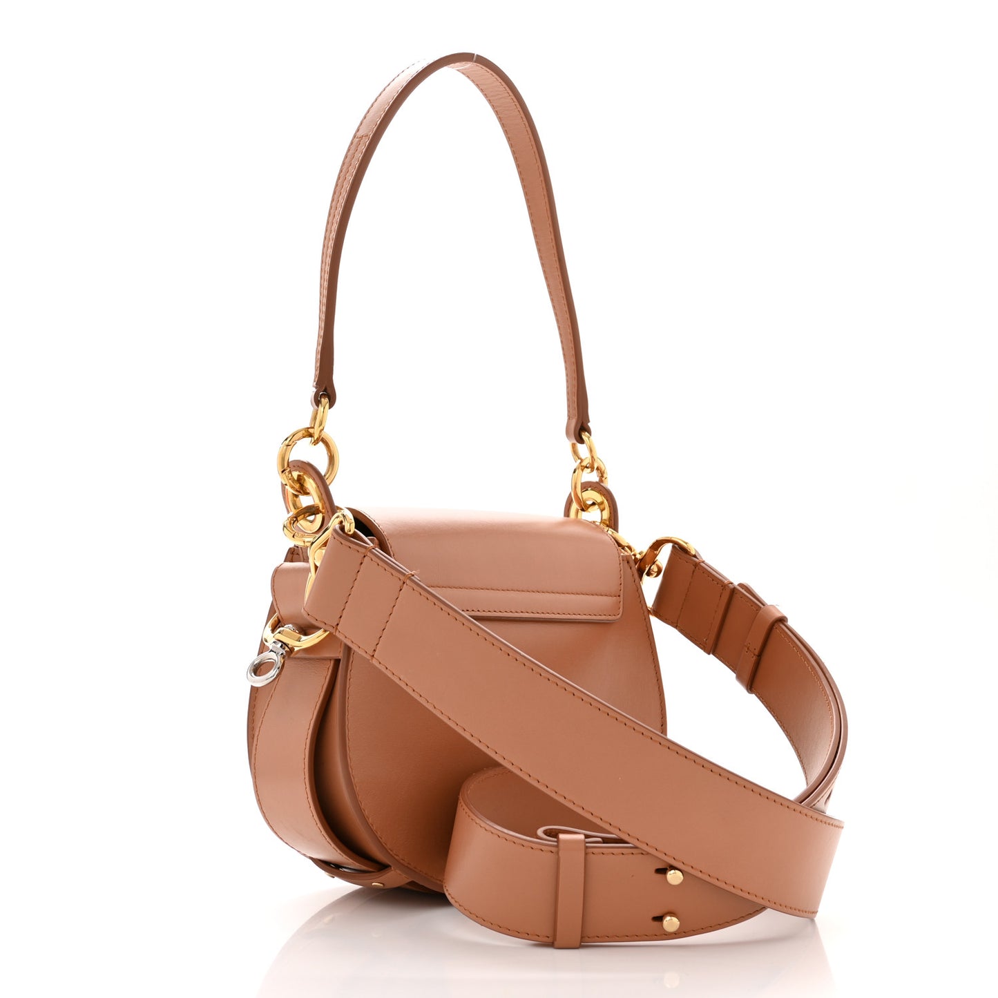 Calfskin Small Tess Bag Muted Brown