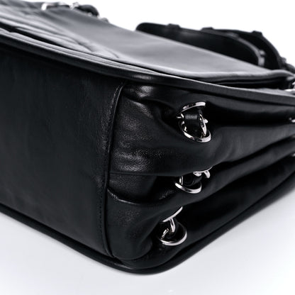 Chanel Calfskin CC Accordion Flap Black 11 of 11