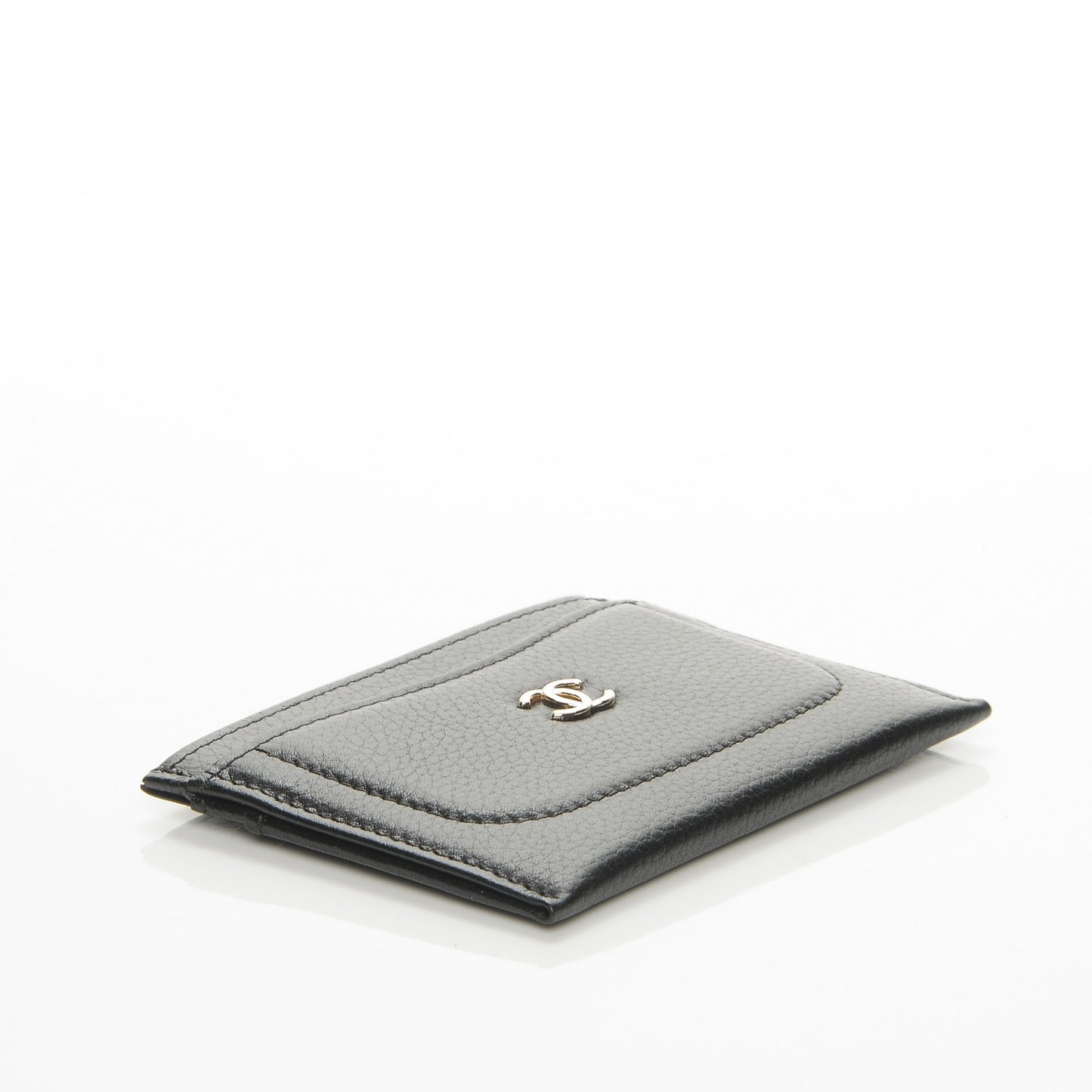 Calfskin CC Card Holder Black