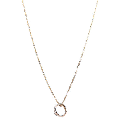 Cartier 18K Pink Yellow White Gold Baby Trinity Pendant Necklace 1 of 7
