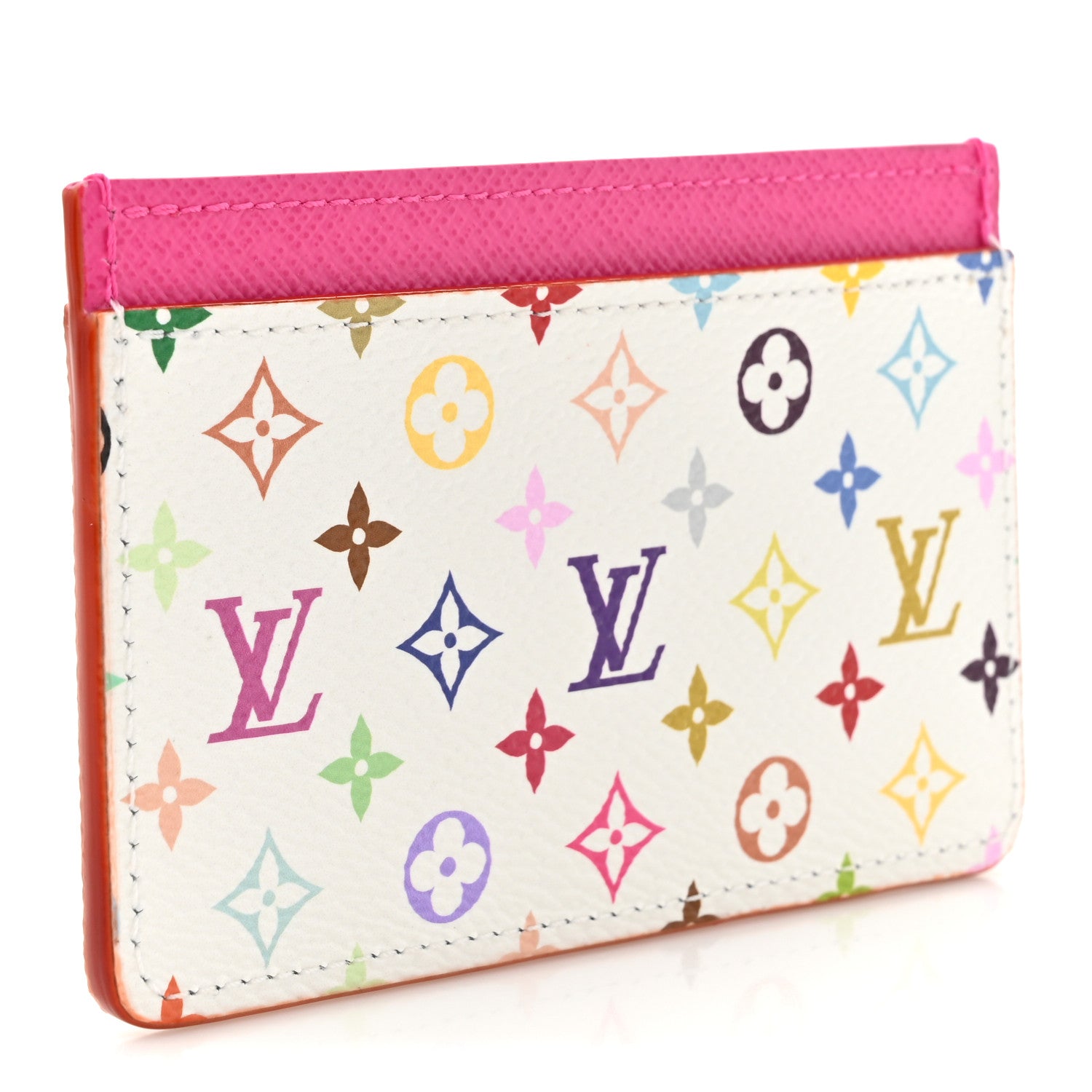 Louis Vuitton LV X TM Monogram Multicolor Card Holder Kawaii Pink 3 of 10