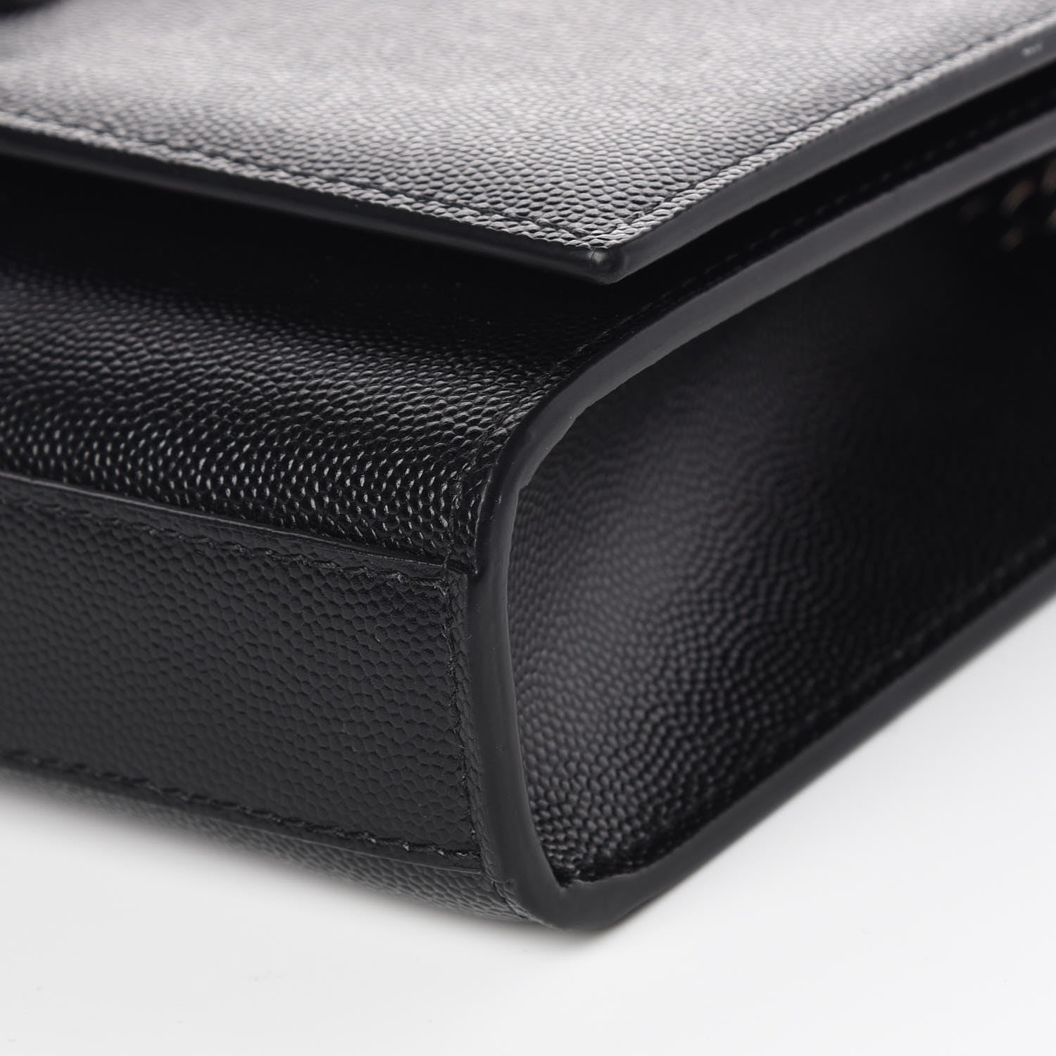 Saint Laurent Grain De Poudre Small Monogram Kate Satchel Black 6 of 9