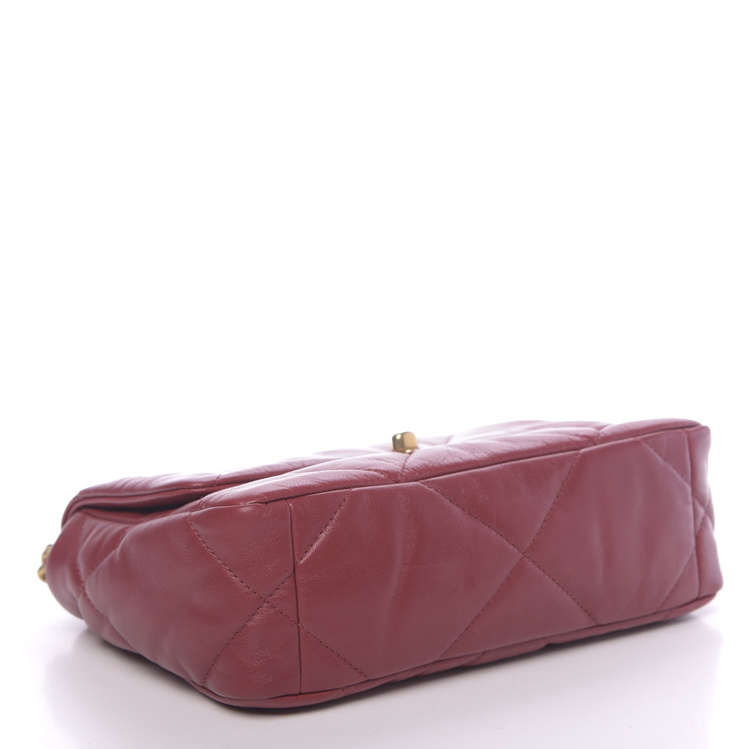 Chanel Goatskin Quilted Medium 19 Flap Dark Red 3 of 9