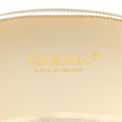 Chanel Embroidered Lambskin Chevron Quilted La Pausa Evening Bag White 6 of 12