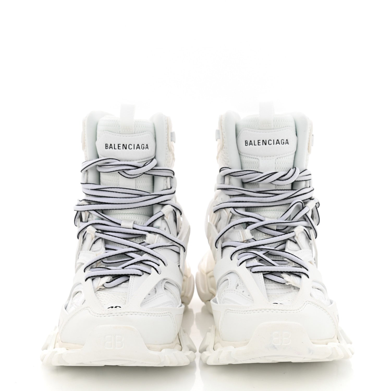 Balenciaga Mesh Nylon Womens Track Hike Sneakers 39 White 2 of 9