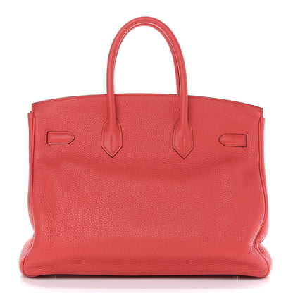 Hermes Taurillon Clemence Birkin 35 Bougainvillea 4 of 33