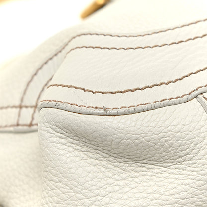 Prada Cervo Antik Shopping Satchel White 10 of 23