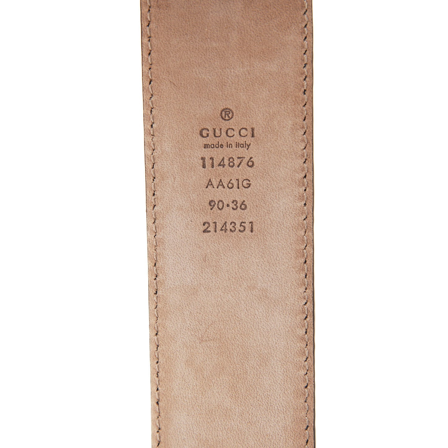 Guccissima Signature Interlocking G 40mm Belt 90 36 Deep Cobalt