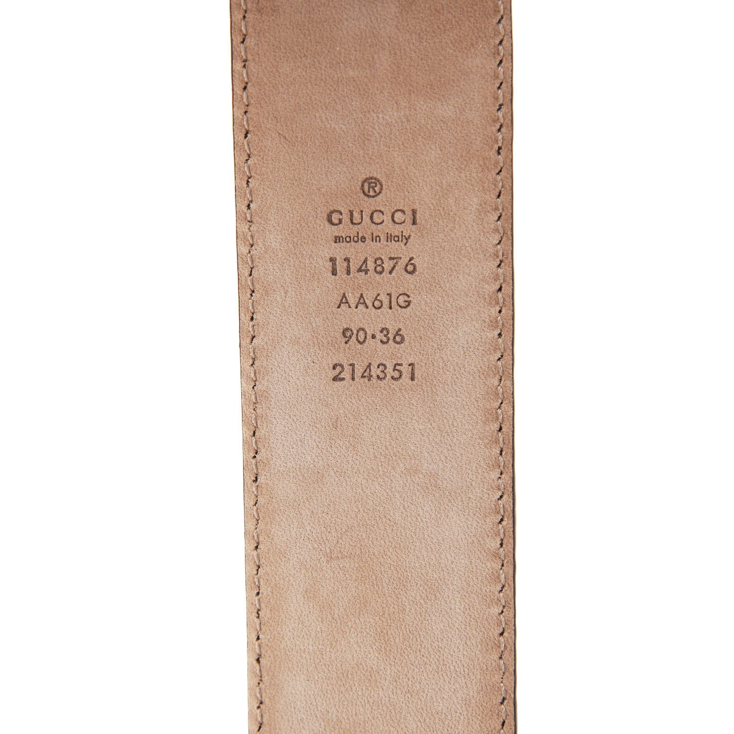 Gucci Guccissima Signature Interlocking G 40mm Belt 90 36 Deep Cobalt 3 of 3