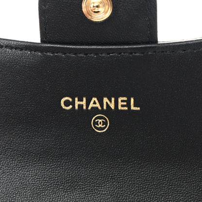 Chanel Lambskin Quilted Flap Card Holder Black 6 of 9